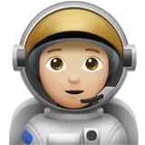 Astronaut: Medium-Light Skin Tone — Apple