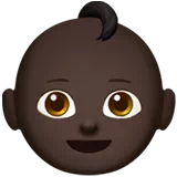 Baby: Dark Skin Tone — Apple