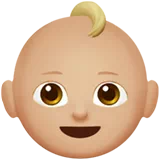 Baby: Medium-Light Skin Tone — Apple