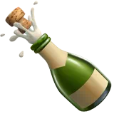 Bottle with Popping Cork — Apple