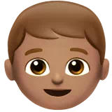 Boy: Medium Skin Tone — Apple