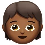 Child: Medium-Dark Skin Tone — Apple