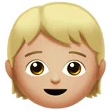 Child: Medium-Light Skin Tone — Apple