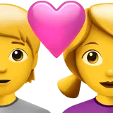 Couple With Heart: Person, Woman — Apple