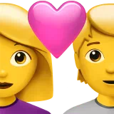 Couple With Heart: Woman, Person — Apple