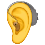 보청기가 있는 귀 — Apple