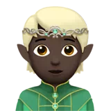 Elf: Dark Skin Tone — Apple