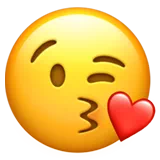 Face Throwing a Kiss — Apple