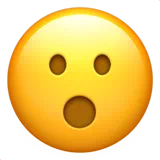 Face with Open Mouth — Apple