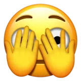 Face with Peeking Eye — Apple