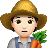 Farmer: Light Skin Tone — Apple