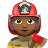 Firefighter: Medium-Dark Skin Tone — Apple