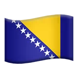 Flag: Bosnia & Herzegovina Apple