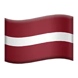 Flag: Latvia Apple