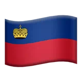 Flag: Liechtenstein Apple