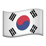 Flag: South Korea Apple