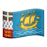 Flag: St. Pierre & Miquelon Apple