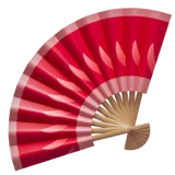 Folding Hand Fan — Apple