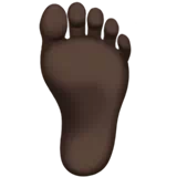 Foot: Dark Skin Tone — Apple
