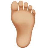 Foot: Medium-Light Skin Tone — Apple