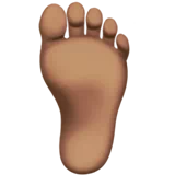 Foot: Medium Skin Tone — Apple