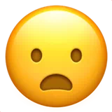 Frowning Face with Open Mouth — Apple