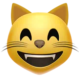 웃는 눈을 가진 웃는 고양이 — Apple
