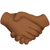 Handshake: Medium-Dark Skin Tone — Apple