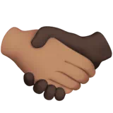 Handshake: Medium Skin Tone, Dark Skin Tone — Apple