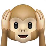Hear-No-Evil Monkey — Apple