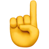 White Up Pointing Index — Apple