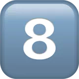 Keycap Digit Eight — Apple