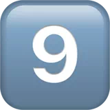 Keycap Digit Nine — Apple