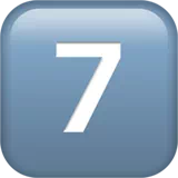 Keycap Digit Seven — Apple