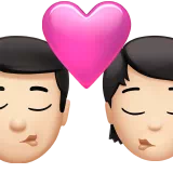 키스: 남자, 사람, 밝은 피부 톤 — Apple