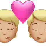Kiss: Medium-Light Skin Tone — Apple