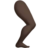 Leg: Dark Skin Tone — Apple