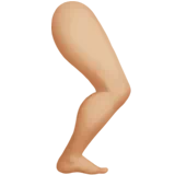 Leg: Medium-Light Skin Tone — Apple
