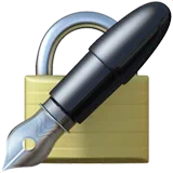 Lock with Ink Pen — Apple
