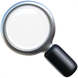 Left-Pointing Magnifying Glass — Apple