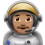 Man Astronaut: Medium Skin Tone — Apple