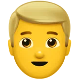 Man: Blond Hair — Apple