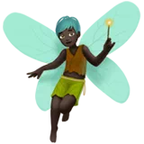Man Fairy: Dark Skin Tone — Apple