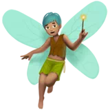 Man Fairy: Medium Skin Tone — Apple