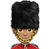 Man Guard: Medium Skin Tone — Apple