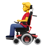 Man in Motorized Wheelchair — Apple
