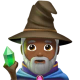 Man Mage: Medium-Dark Skin Tone — Apple