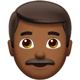Man: Medium-Dark Skin Tone — Apple