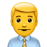 Man Office Worker — Apple