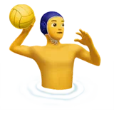 Man Playing Water Polo — Apple